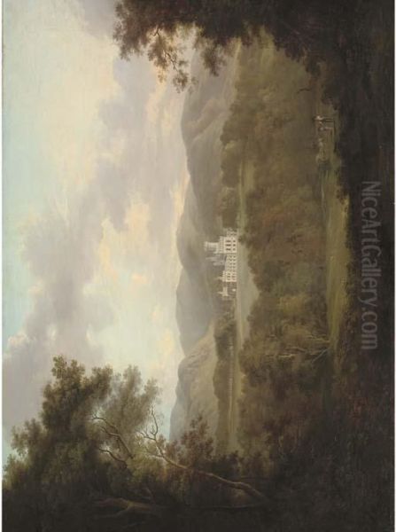 View Of Dreghorn Castle Oil Painting by Alexander Nasmyth