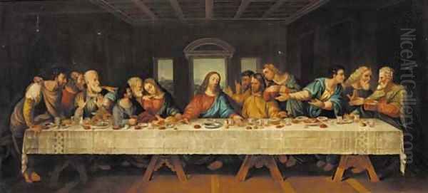 The Last Supper 2 Oil Painting by Leonardo Da Vinci