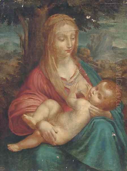 The Madonna and Child 2 Oil Painting by Leonardo Da Vinci