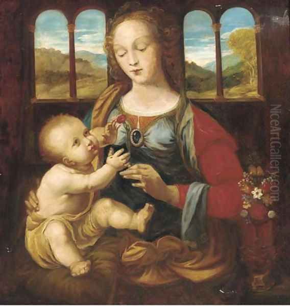 The Madonna and Child Oil Painting by Leonardo Da Vinci