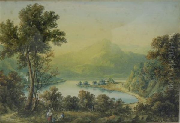 Loch Arch And Ben Lomond Oil Painting by Nicholson, F.