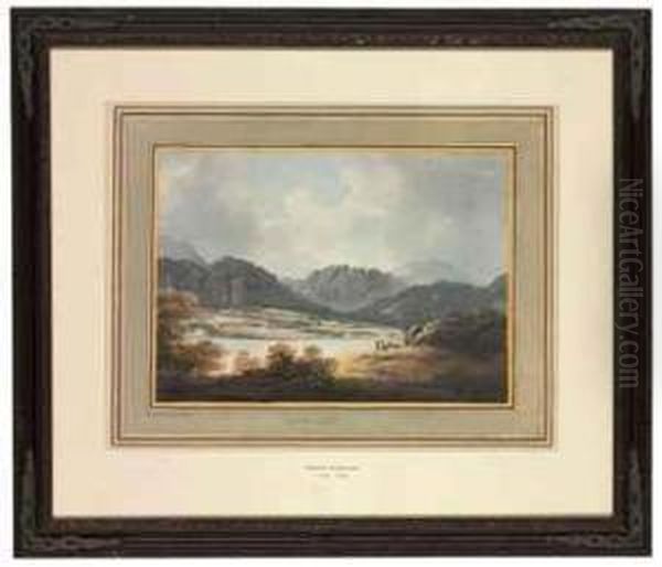 Coniston Lake, Cumbria Oil Painting by Nicholson, F.