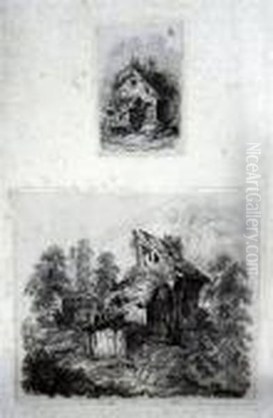 Views Of Fountains Abbey Oil Painting by Nicholson, F.