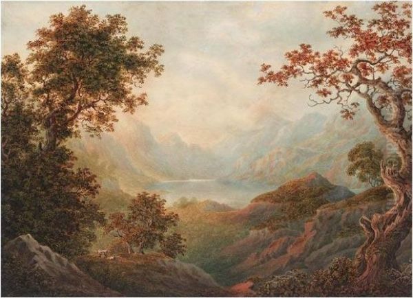 Ullswater Oil Painting by Nicholson, F.