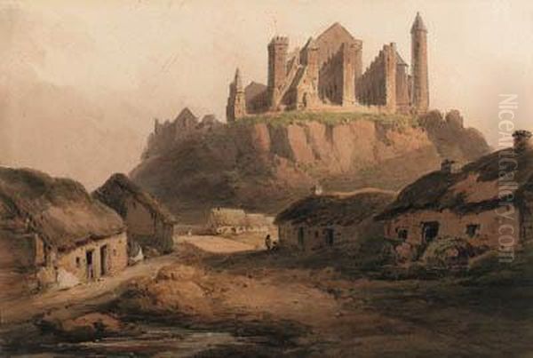 The Rock Of Cashel, Tipperary Oil Painting by Nicholson, F.