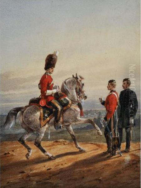 The 2nd Or Royal North British Dragoons Oil Painting by Orlando Norie