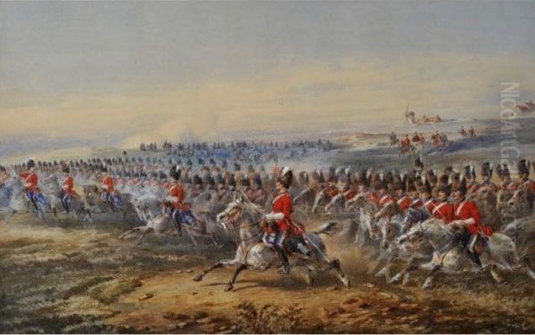 The 2nd Royal North British Dragoons Oil Painting by Orlando Norie