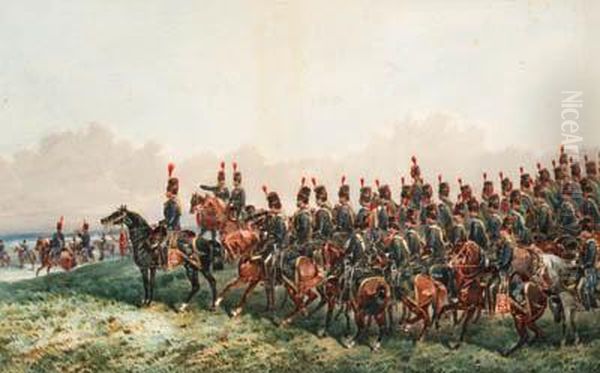 The 15th Hussars Oil Painting by Orlando Norie