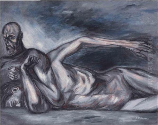 La Tierra Oil Painting by Jose Clemente Orozco