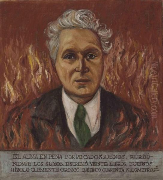 Portrait Of Don Jose Pijoan Oil Painting by Jose Clemente Orozco