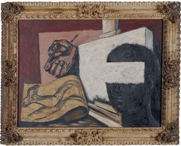 Naturaleza Muerta (autorretrato) Oil Painting by Jose Clemente Orozco