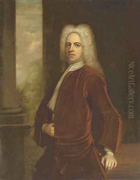 Portrait of Sir Thomas Frederick (1680-1730) Oil Painting by John Vanderbank