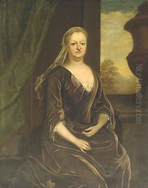 Portrait of Leonora Marescoe, Lady Frederick Oil Painting by John Vanderbank