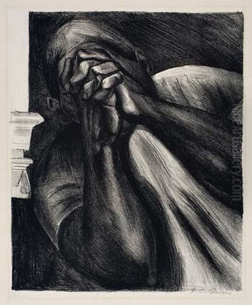 Grief Oil Painting by Jose Clemente Orozco