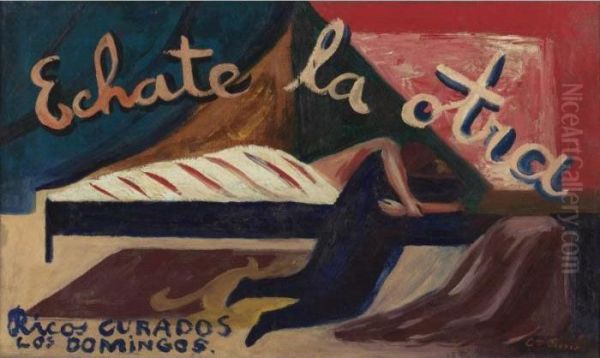 Echate La Otra Oil Painting by Jose Clemente Orozco