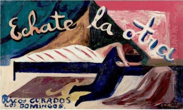 Echate La Otra Oil Painting by Jose Clemente Orozco