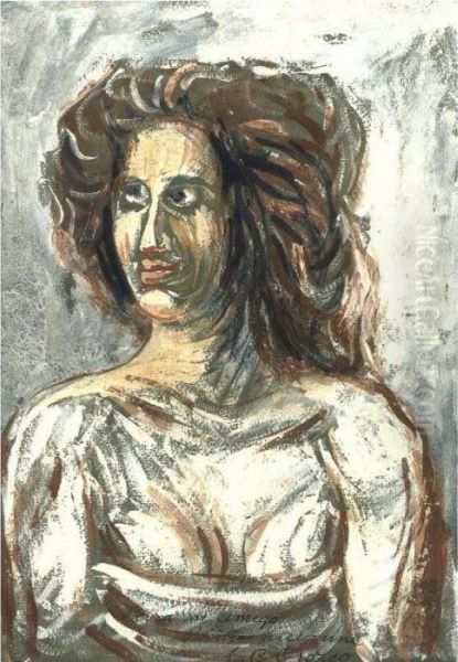 Mujer Oil Painting by Jose Clemente Orozco