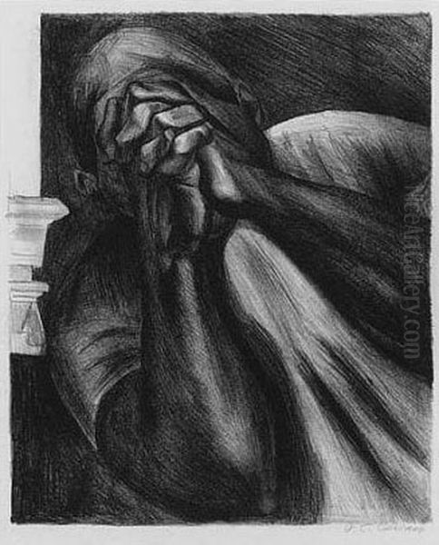 Grief (hopkins 6) Oil Painting by Jose Clemente Orozco