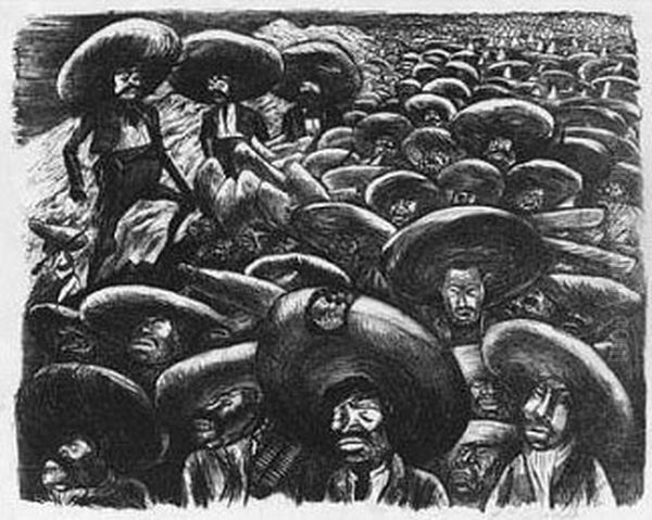 Sombreros (h. 29) Oil Painting by Jose Clemente Orozco