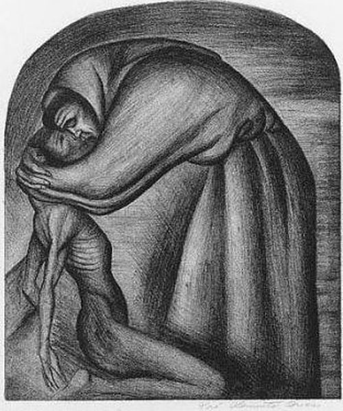 The Franciscan (h. 2) Oil Painting by Jose Clemente Orozco