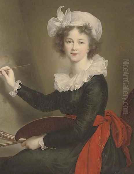 Portrait of the artist Oil Painting by Elisabeth Vigee-Lebrun