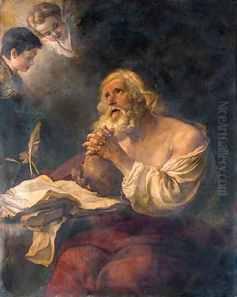 The Penitent Saint Jerome Oil Painting by Joseph-Marie Vien