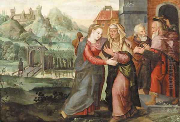 The Visitation Oil Painting by Maerten De Vos