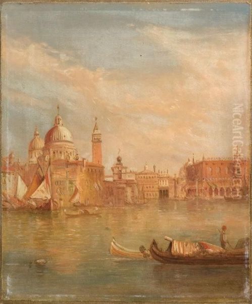 Due Vedute Di Venezia Oil Painting by Alfred Pollentine