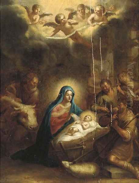 The Adoration of the Shepherds Oil Painting by Francis Verwilt