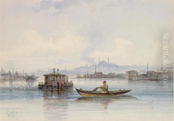 Constantinople Oil Painting by Amadeo Preziosi