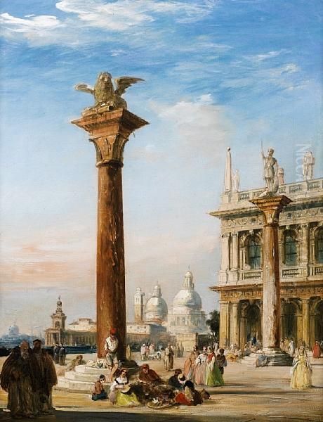 St. Mark's Square Oil Painting by Edward Pritchett