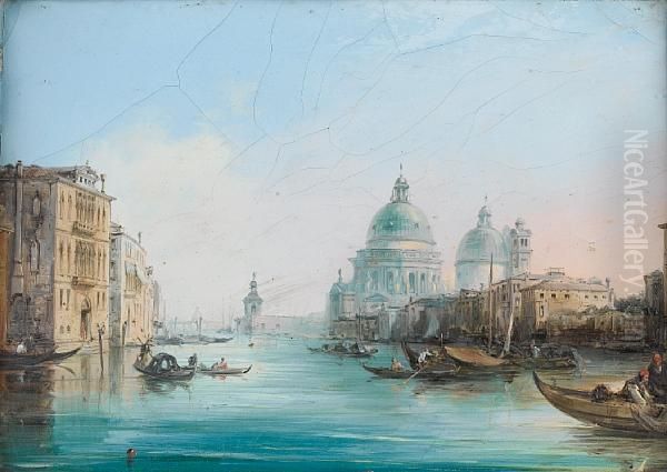 A Busy Day, Venice Oil Painting by Edward Pritchett