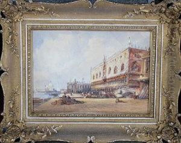 The Dodges' Palace, Venice Oil Painting by Edward Pritchett