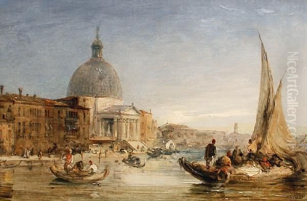 Santa Maria Della Salute, Venice Oil Painting by Edward Pritchett