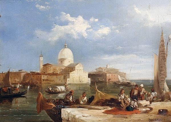 Giudecca, Venice Oil Painting by Edward Pritchett