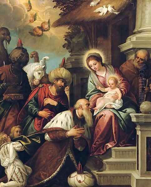 The Adoration of the Magi 2 Oil Painting by Paolo Veronese (Caliari)