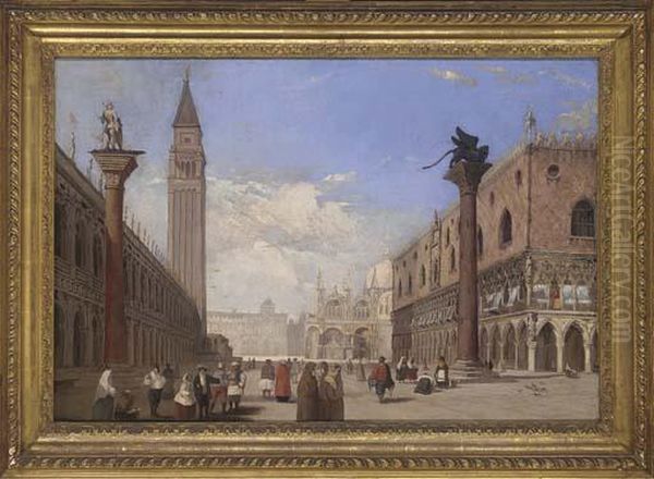 St. Mark's Square, Venice Oil Painting by Edward Pritchett