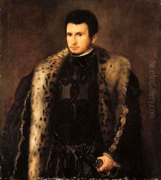 Portrait of Count Porto Oil Painting by Paolo Veronese (Caliari)