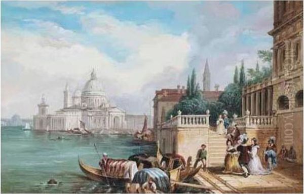 Santa Maria Della Salute Oil Painting by Edward Pritchett