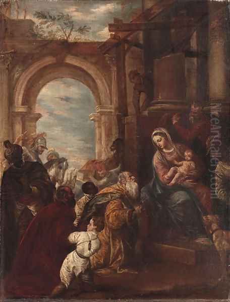 The Adoration of the Magi Oil Painting by Paolo Veronese (Caliari)