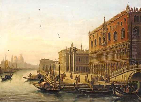 Il Bacino di San Marco, Venice Oil Painting by Victor Vervloet