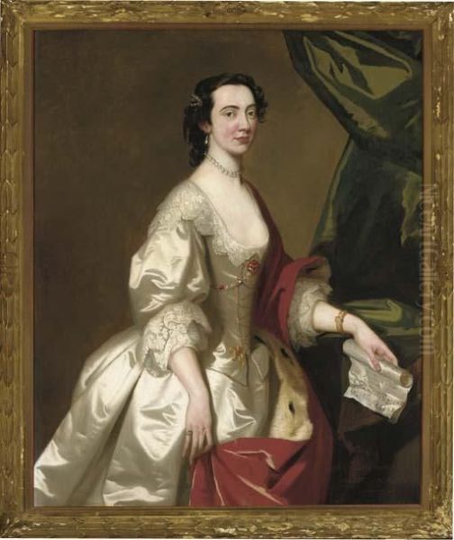 Portrait Of Anne Gordon Oil Painting by Allan Ramsay