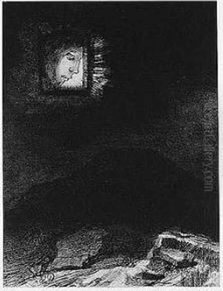 Songes (m.110-115) Oil Painting by Odilon Redon