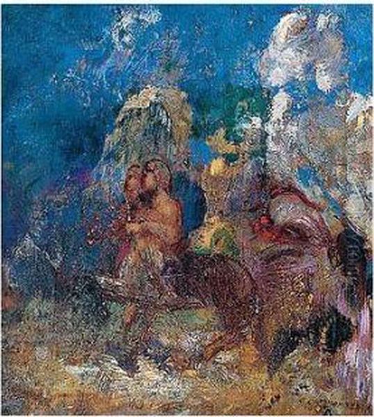 Centaures Oil Painting by Odilon Redon