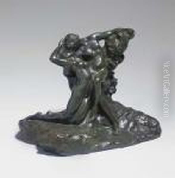 L'eternel Printemps, Second Etat, 4eme Reduction Oil Painting by Auguste Rodin