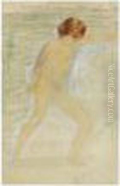 Femme Nue, Debout Oil Painting by Auguste Rodin