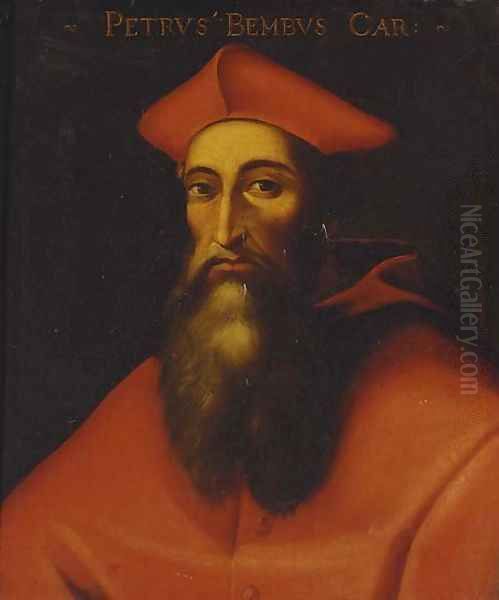 Portrait of Cardinal Pietro Bembo (1470-1547) Oil Painting by Tiziano Vecellio (Titian)