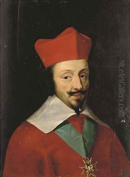 Portrait of Cardinal Richelieu Oil Painting by Jakob Ferdinand Voet