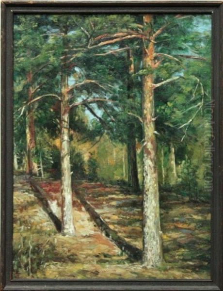 Pinetrees Oil Painting by Ivan Shishkin