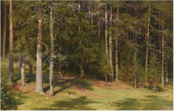 The Clearing Oil Painting by Ivan Shishkin